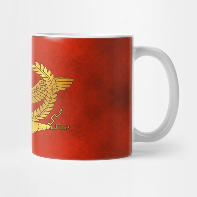 Roman Golden Eagle on Ancient Red by AtlanteanArts